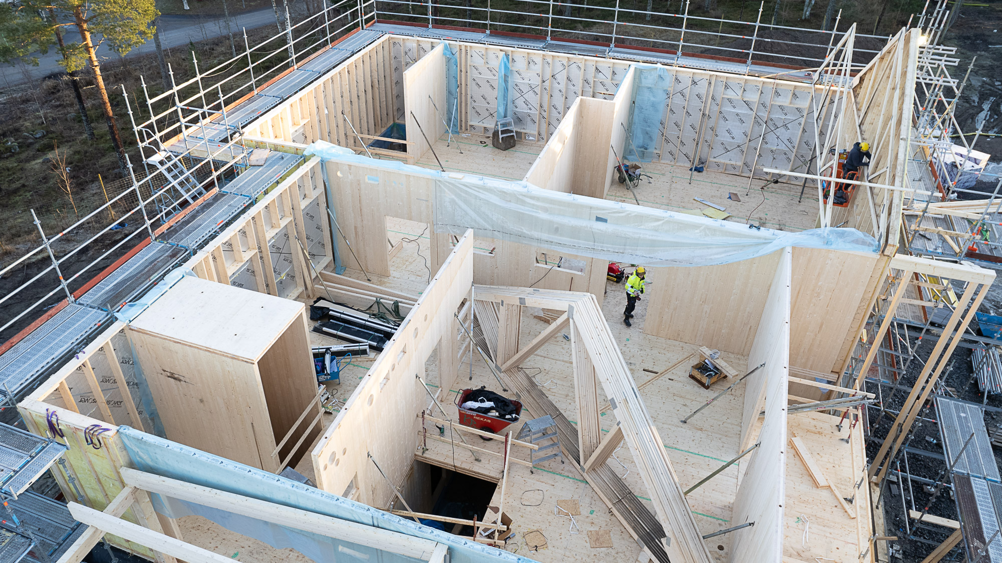 2021-11-18 Förskolebygget vid Omega, Nordmaling